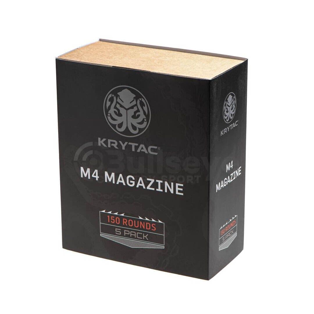 MAGAZINE M4 KRYTAC 150発 マガジン,電動ガン用 | BK/TAN 1本 150連 ポリマーマガジン M4 KRYTAC 4個パック トイガン