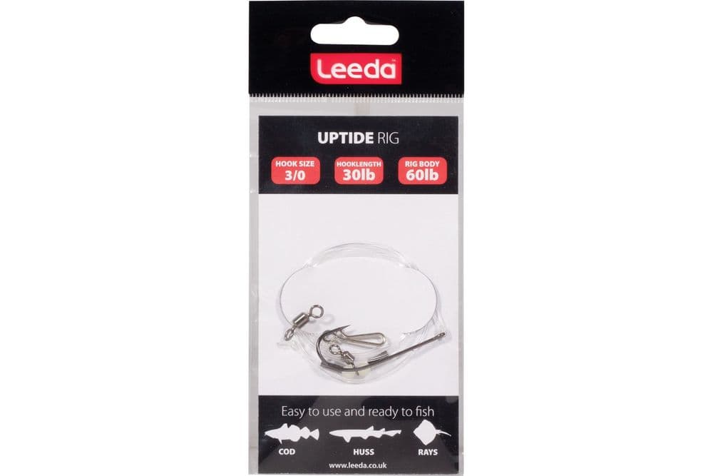 Leeda Uptide Sea Fishing Rig 3/0 60lb Bait Rig Cod Huss Rays