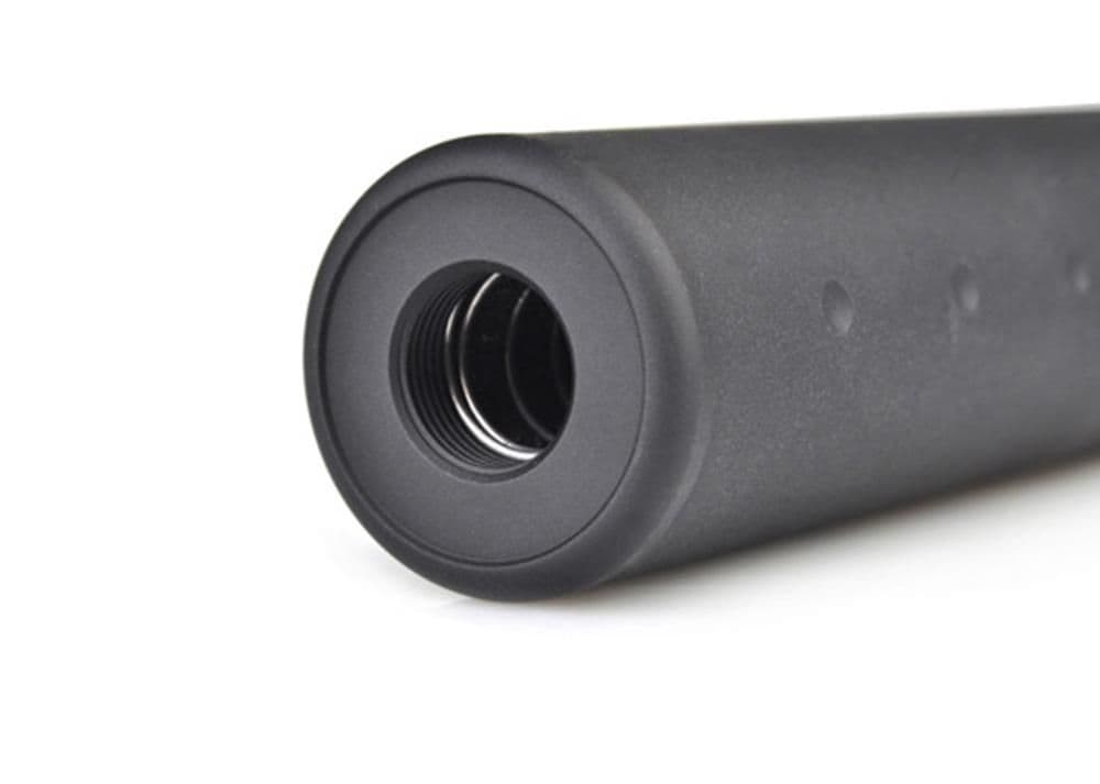 METAL Airsoft Barrel Extension 128mm Black 14mm Thread