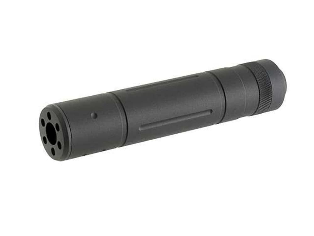 Metal Airsoft Barrel Extension Black 155 X 30mm 14mm Thread