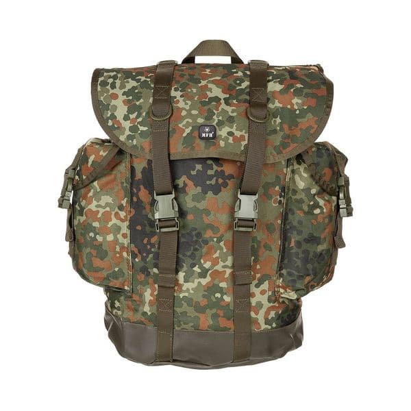 MFH 30Ltr Mountain Backpack Flecktarn Camo