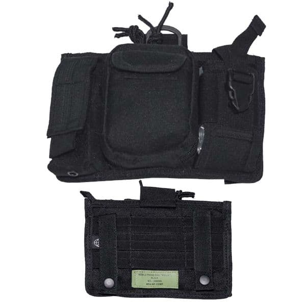 Mfh Admin Panel with Phone Pouch Black