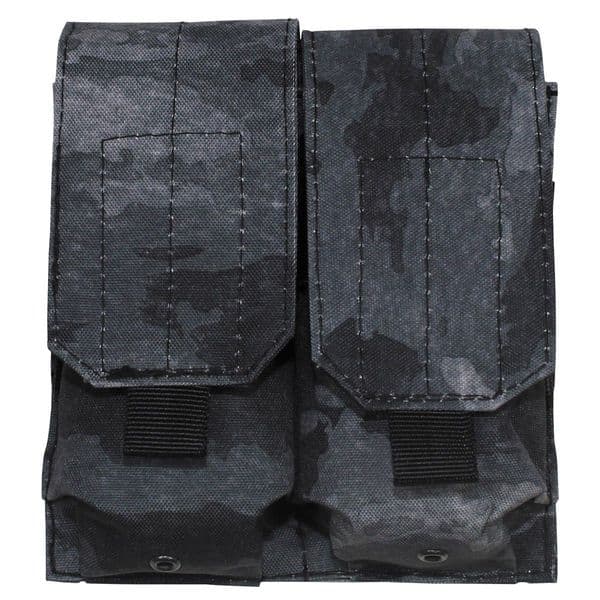 MFH Double Magazine Pouch Night Camo HDT M4 M16