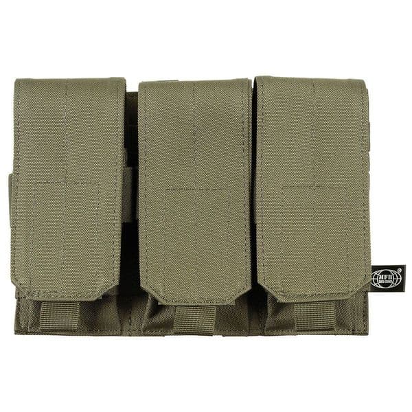 Mfh M4 Triple Magazine Pouch M16 Green