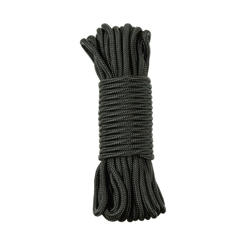 MFH Paracord Rope 9mm Dia 15m L Black Shelter Bivvy Survival