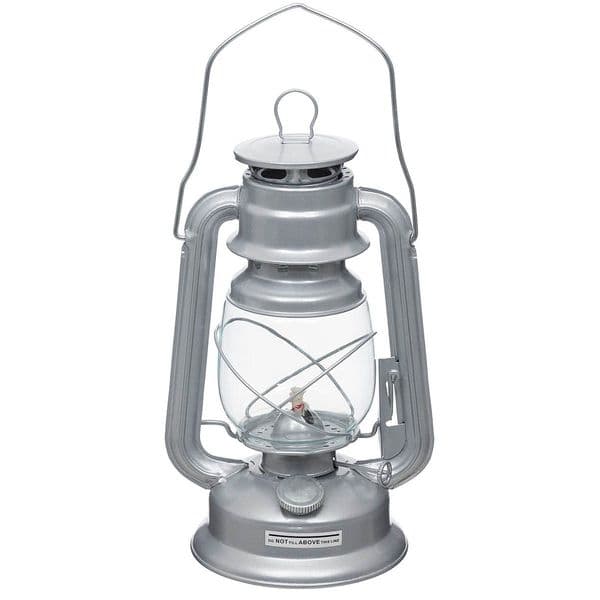 MFH Storm Paraffin Tilly Lamp Lantern 28cm Zinc Grey