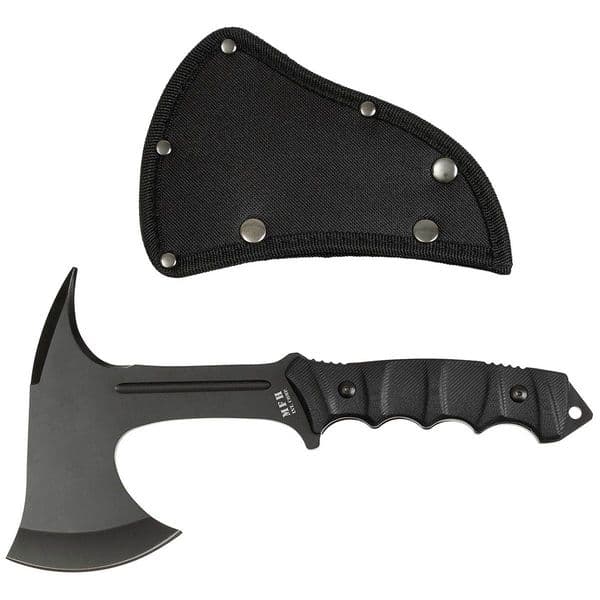 MFH Tomahawk Comox Axe Black G10 Handle Sheath