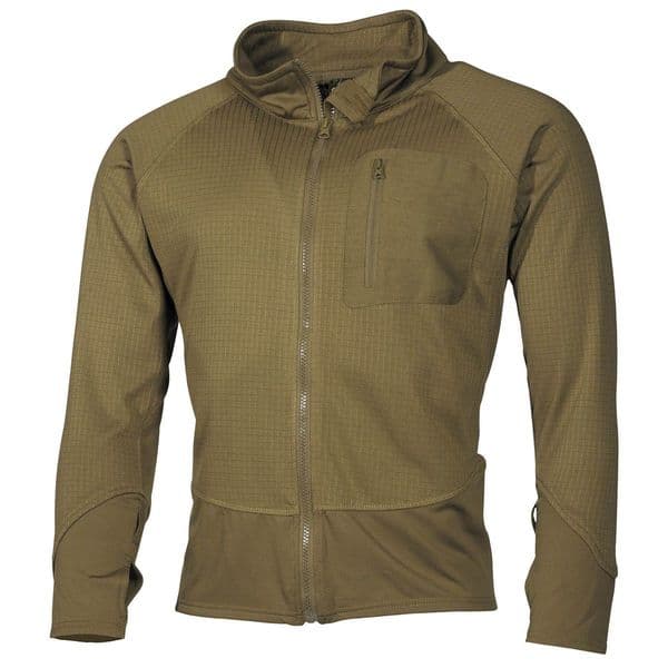 MFH US Tactical Soft Shell Thermal Jacket Coyote