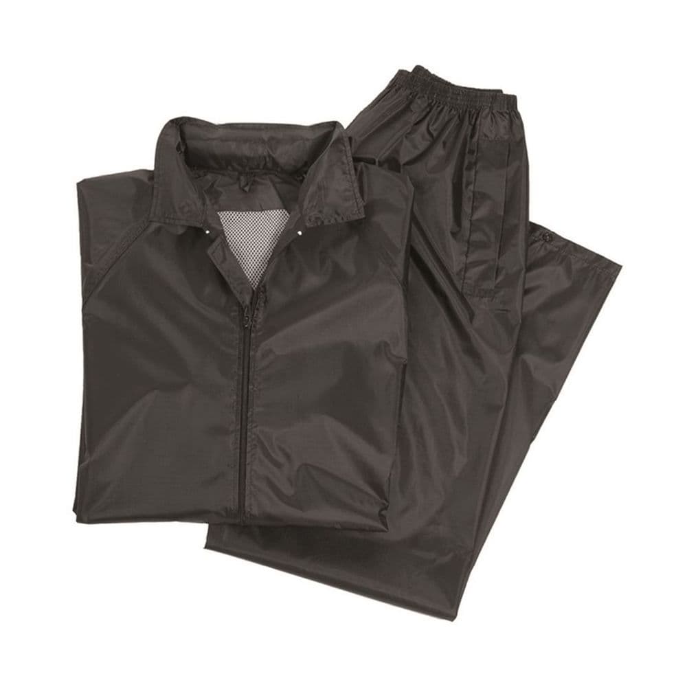 Mil-Tec All Wet Weather Wet Suit Black Jacket Trousers