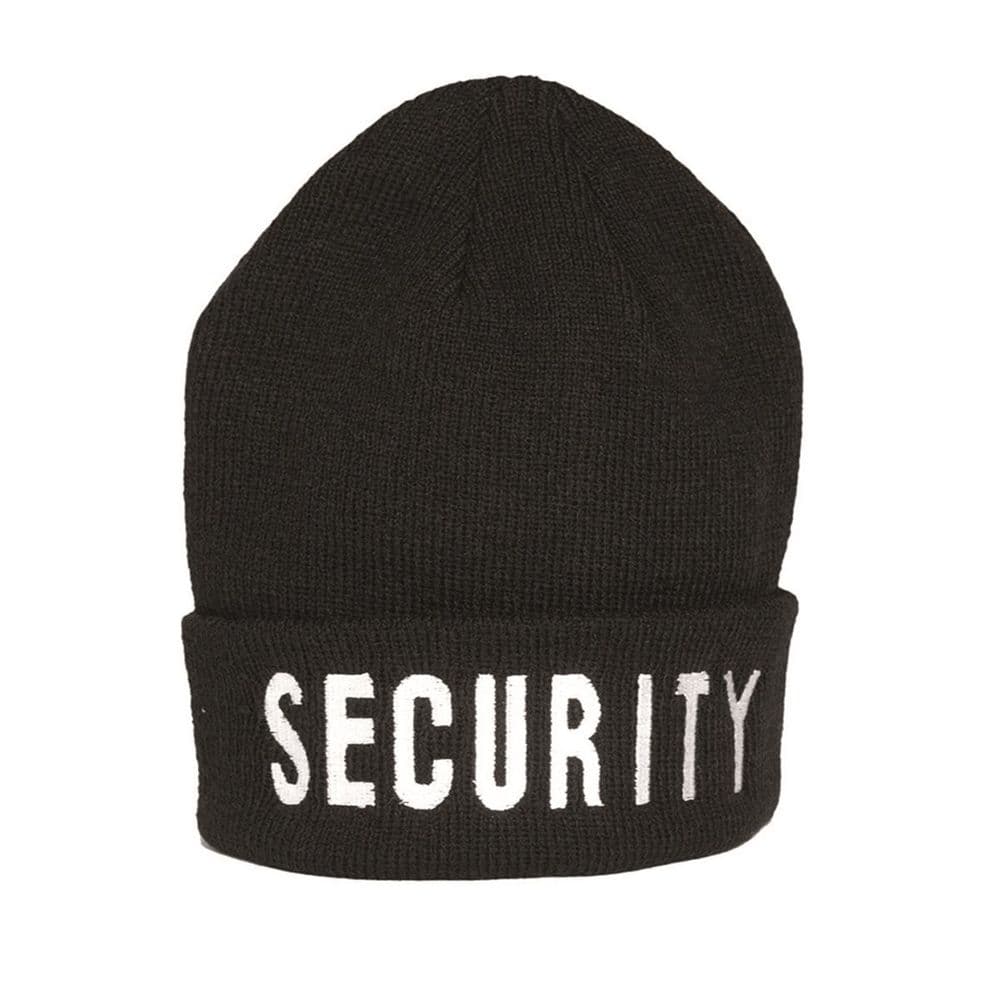 Mil-Tec Beanie Cap Embroidery Security Logo