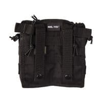 Mil-Tec Open Top Double Magazine Molle Pouch Black