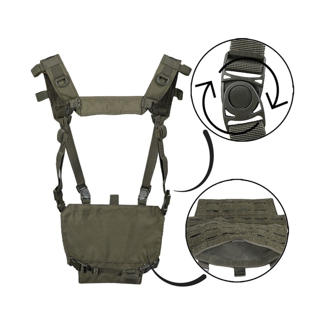 MilTec Tactical Chest Rig Lightweight OD Olive Green