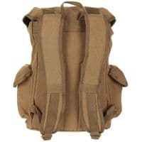 Pure Trash Stylish Canvas Vintage Bag Backpack 35L Tan Brown