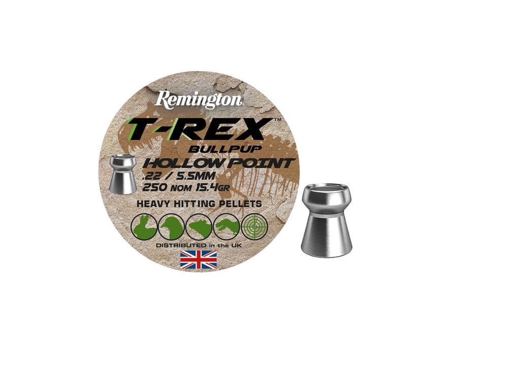 Remington T-Rex Bullpup Hollow Point Air Rifle Pellets .22 15.4 gr PCP