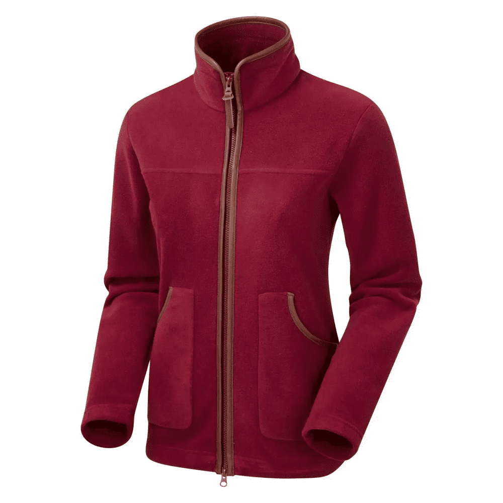 Shooterking Ladies Performance Fleece Jacket Bordeaux Stylish Country Wear