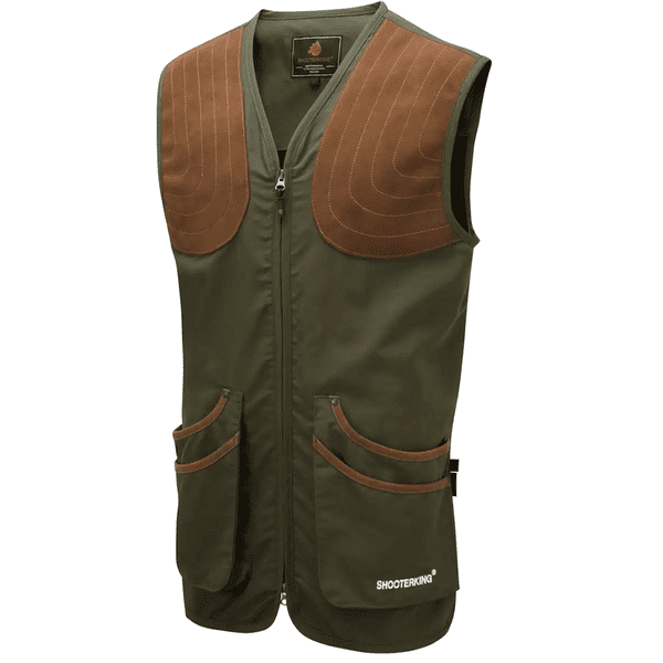 ShooterKing Mens Clay Shooter Vest Skeet Green