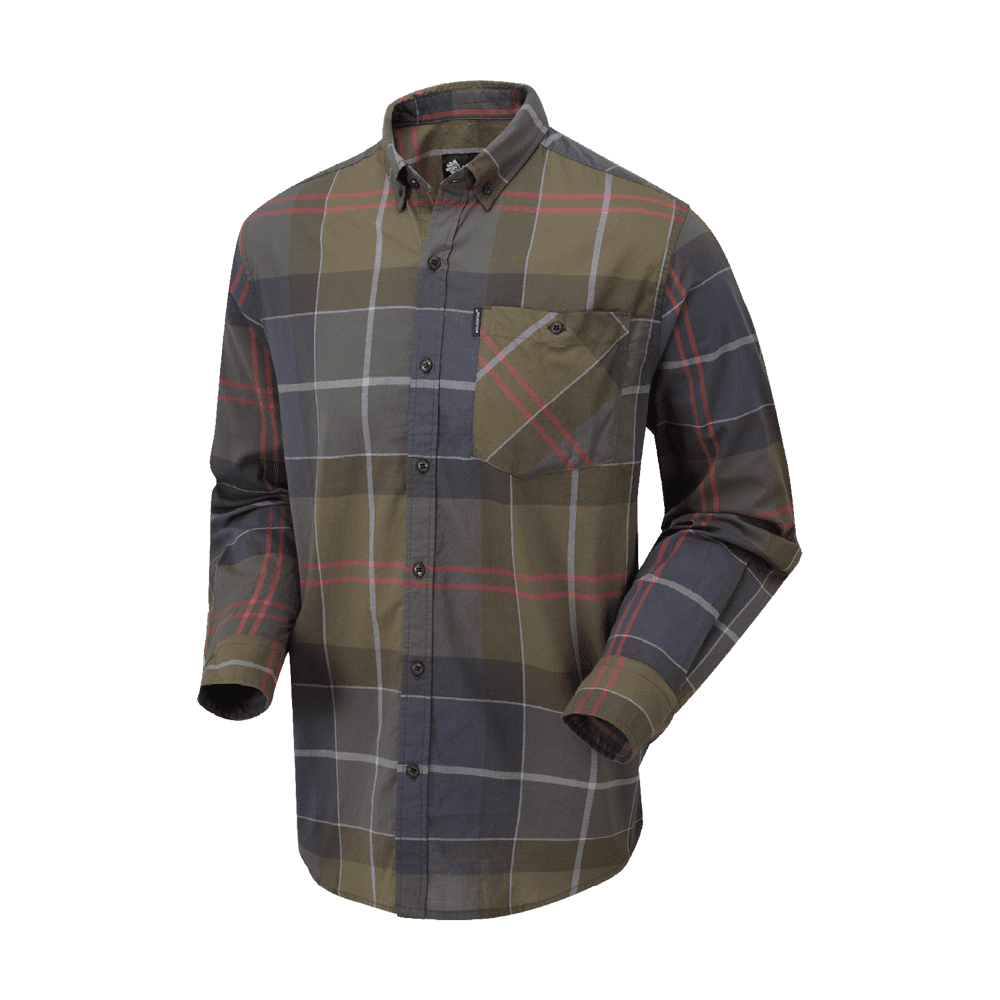 ShooterKing Mens Field Check Cotton Shirt Green Blue Country Wear RRP £49.99
