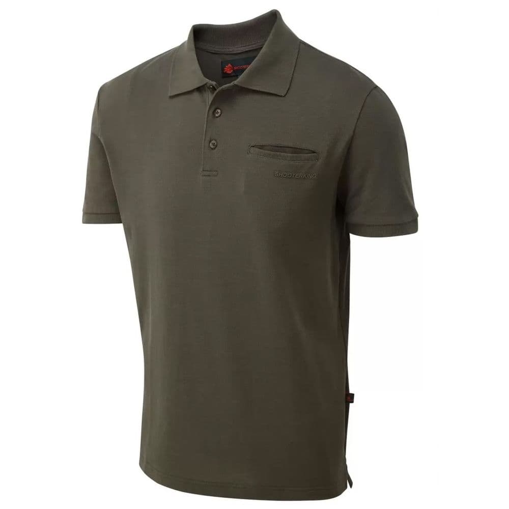 ShooterKing Mens Game Polo Shirt Brown Country Wear