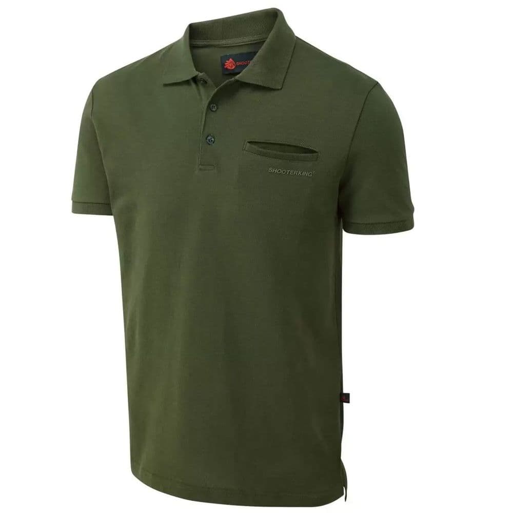 ShooterKing Mens Game Polo Shirt Green Country Wear