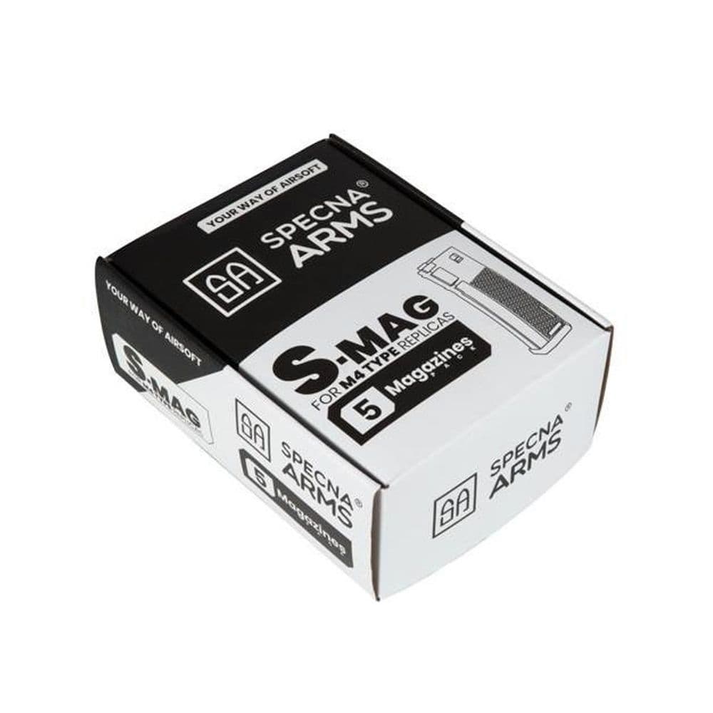 Specna Arms M-Series Magazine Box Set 5pcs 300rd Grey