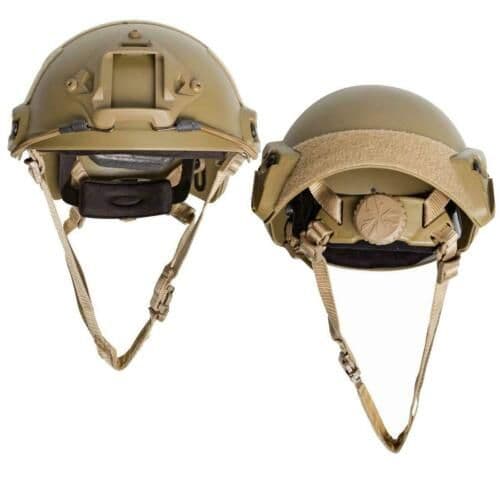 Strike Systems Fast Helmet Coyote Adjustable with Rail Set