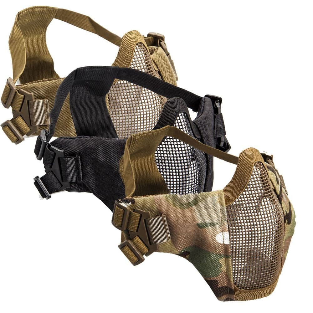 Strike Systems V7 Comfort Fit Lower Airsoft Mesh Mask Double Strap