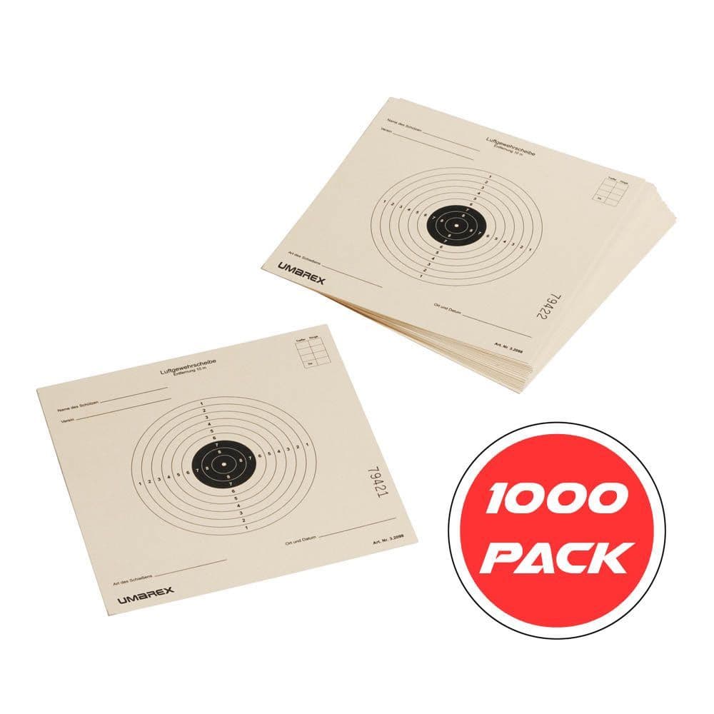 Umarex Air Rifle ISSF Standard Shooting Paper Targets 14x14cm 1000 Bulk ...