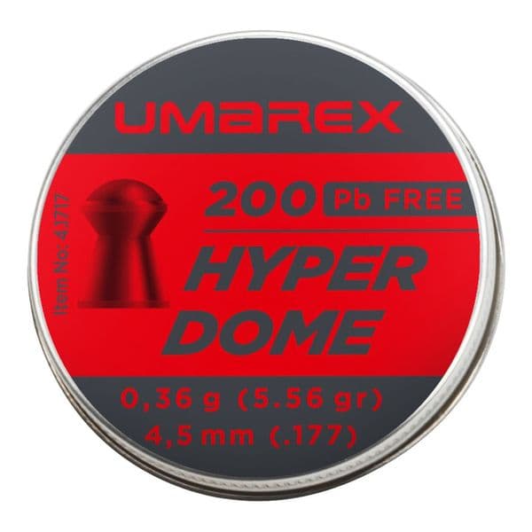 Umarex Hyperdome Air Rifle Pellets Domed 4.5mm .177 0.36g 200 Per Tin
