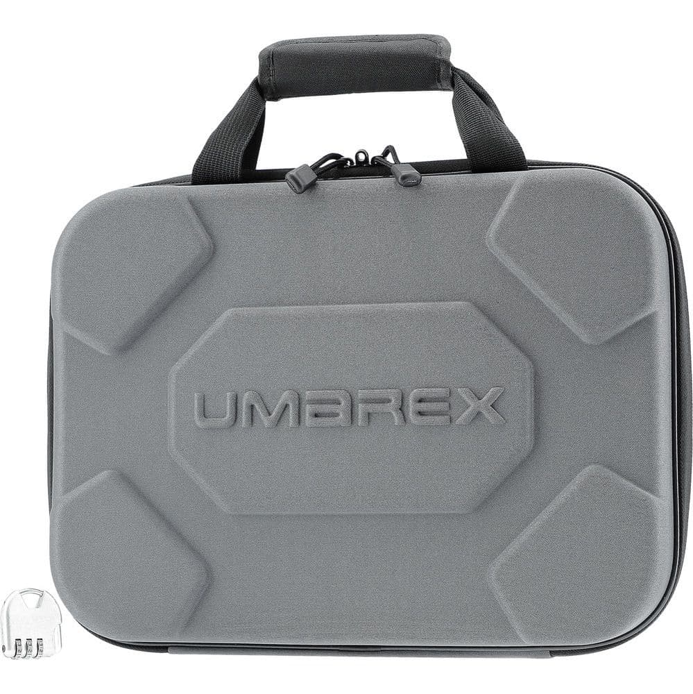 Umarex Molded Large Pistol Carry Case Padded For T4E Revolver Tablets Etc Grey