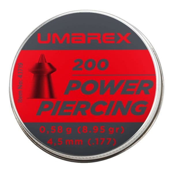 Umarex Power Piercing Air Rifle Pellets .177 Pointed 0,58g