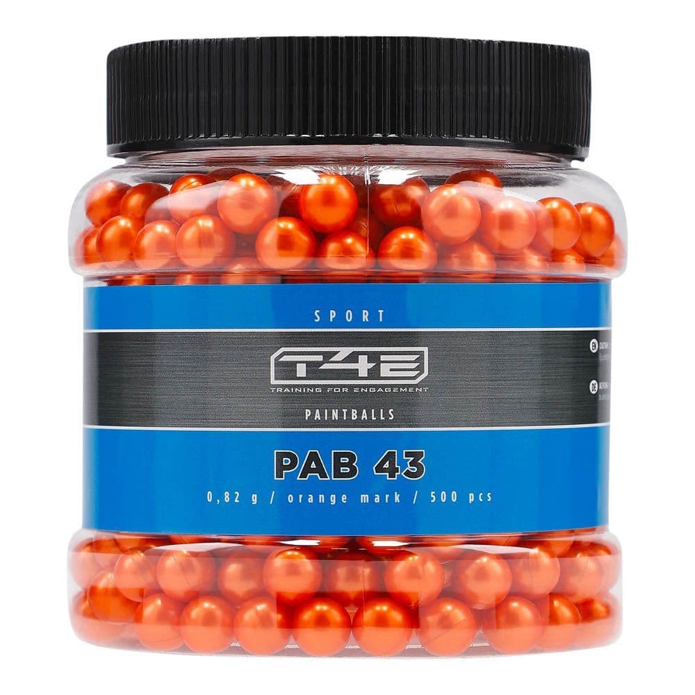 Umarex T4E Ammo Paintball Pellets Sport PAB 43 Orange 500
