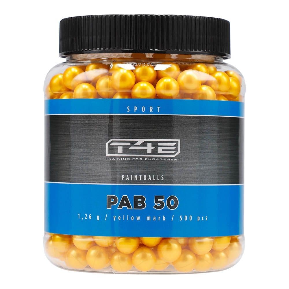 Umarex T4E Ammo Paintball Pellets Sport PAB 50 Yellow 500 umarex-t4e-ammo-paintball-pellets-sport-pab-50-yellow-500