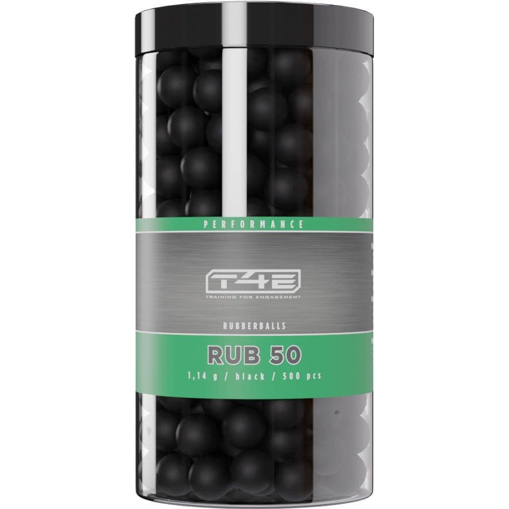 Umarex T4E Performance RUB .50 Ammo Pellets Balls Black 500