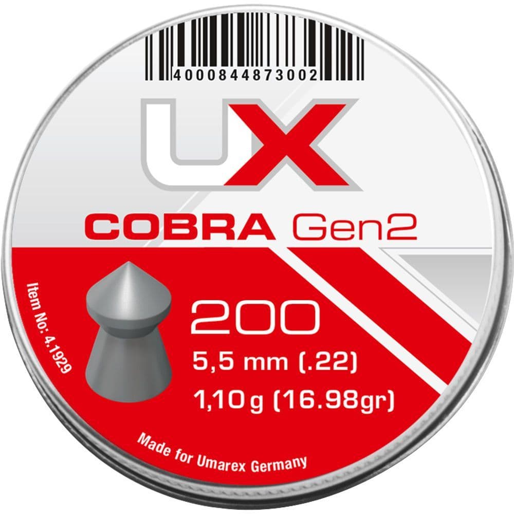 Umarex UX Cobra Air Rifle Pellets Gen2 .22 Pointed 5.5mm