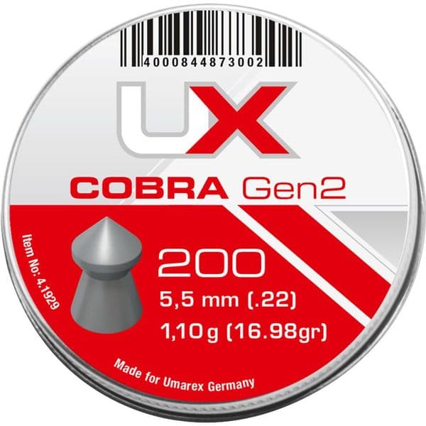 Umarex UX Cobra Air Rifle Pellets Gen2 .22 Pointed 5.5mm