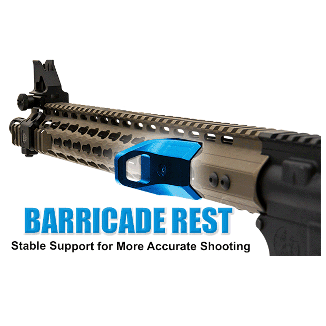 UTG Super Slim Keymod Hand Stop Grip Barricade Rest Kit Black