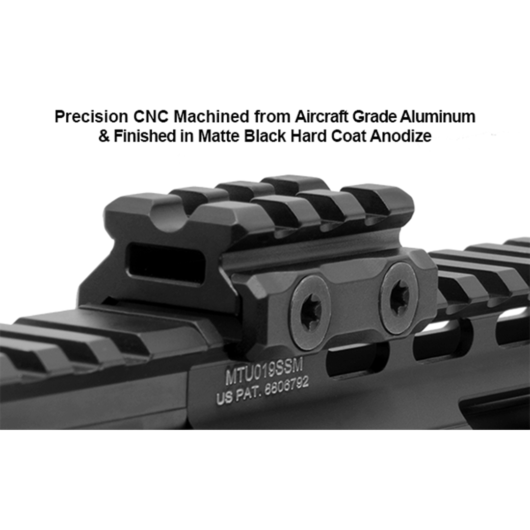 UTG Super Slim Picatinny Rifle Scope Riser Rail Mount 0 5" Height 3