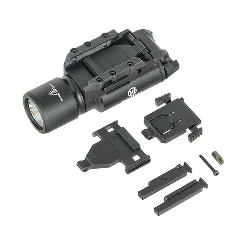 Wadsn X300 Pistol Torch Flashlight Black 400 Lumen Airsoft