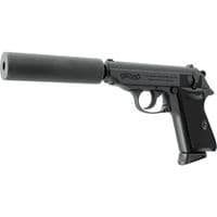 Walther PPK/S Airsoft GBB Pistol With Silencer Kit