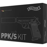 Walther PPK/S Airsoft GBB Pistol With Silencer Kit