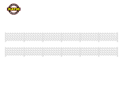 426 - PECO LMS(MR) Station Fencing, White OO