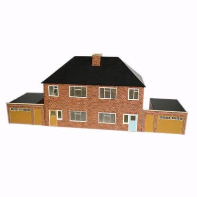 ATD002 1950s Semi Detached House Card Kit OO Scale