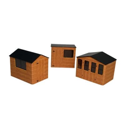 ATD004 Sheds Brown (3) Card Kit