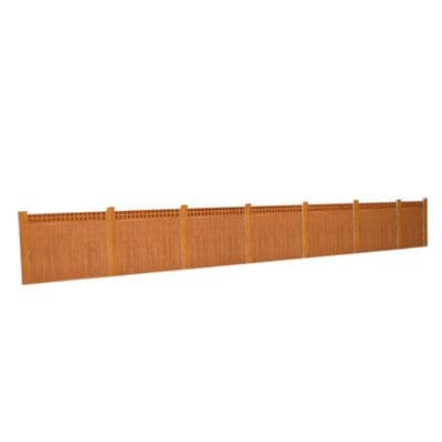 ATD005 Wooden Fencing Brown With Trellis Top Card Kit