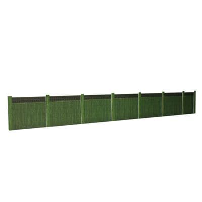ATD016 Wooden Fencing Green with Trellis Top Card Kit  