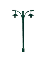 DEL-1G OO Scale Double Electric Street/Platform Lamp - Green