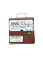 DEL-1G OO Scale Double Electric Street/Platform Lamp - Green