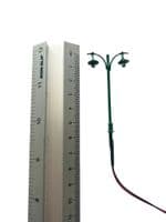 DEL-1G OO Scale Double Electric Street/Platform Lamp - Green