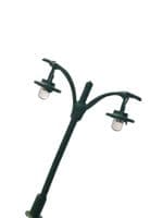 DEL-1GN N/TT120 Scale Double Electric Street/Platform Lamp - Green