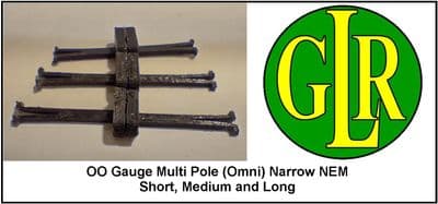 OO Gauge MagNEM (Narrow) Omni Couplings - these ignore magnetic polarity!